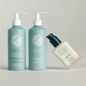 Foundation Shampoo and Conditioner Set - Blue and White